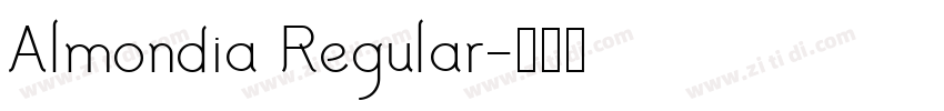 Almondia Regular字体转换